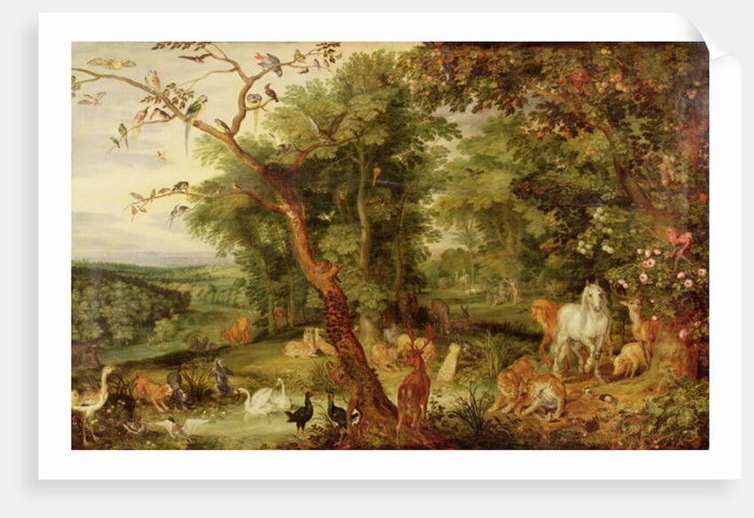 The Garden of Eden, c.1595 by Jan the Elder Brueghel