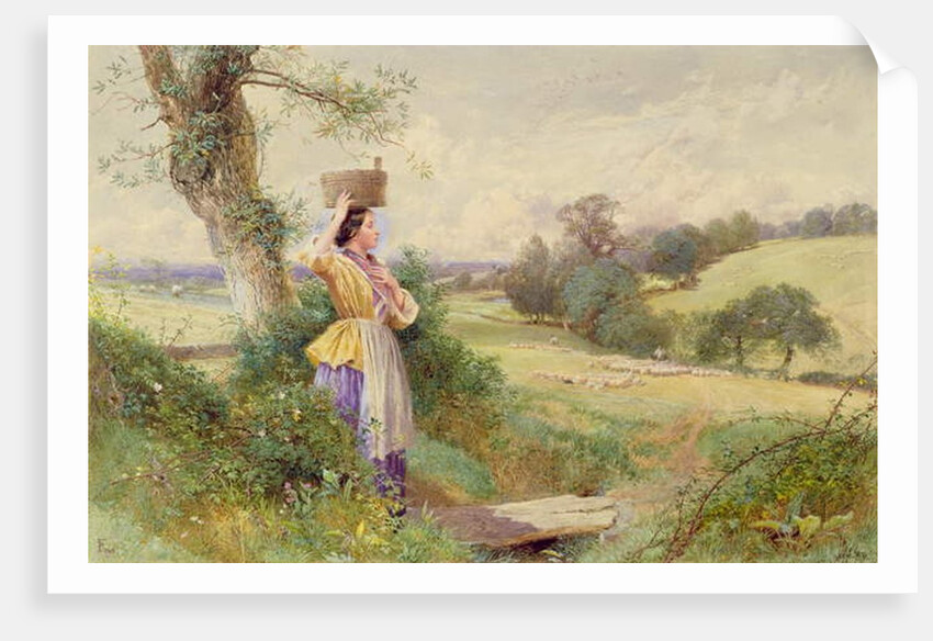 The Milkmaid, 1860 by Myles Birket Foster