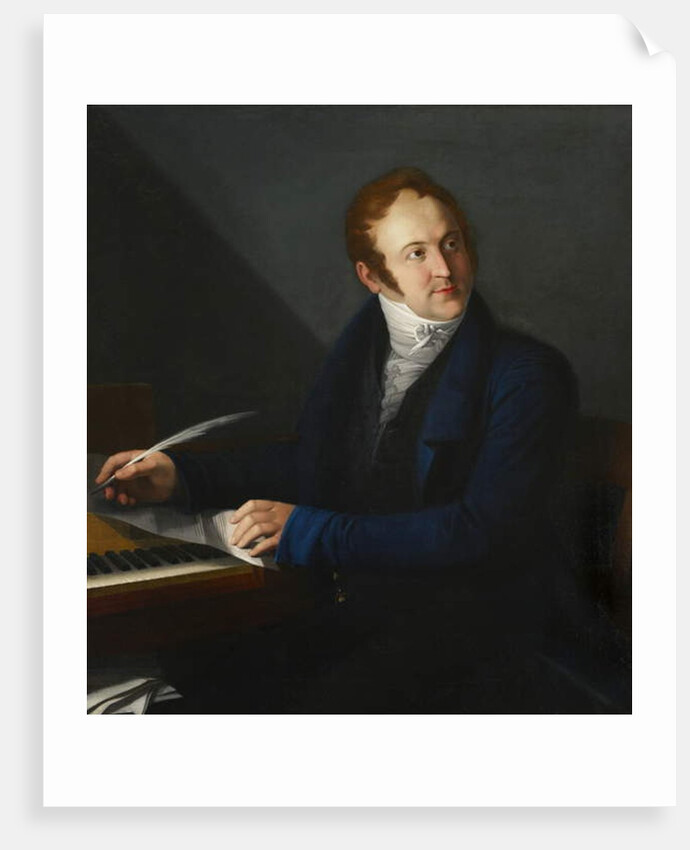 Gioacchino Antonio Rossini, c.1824 by French School