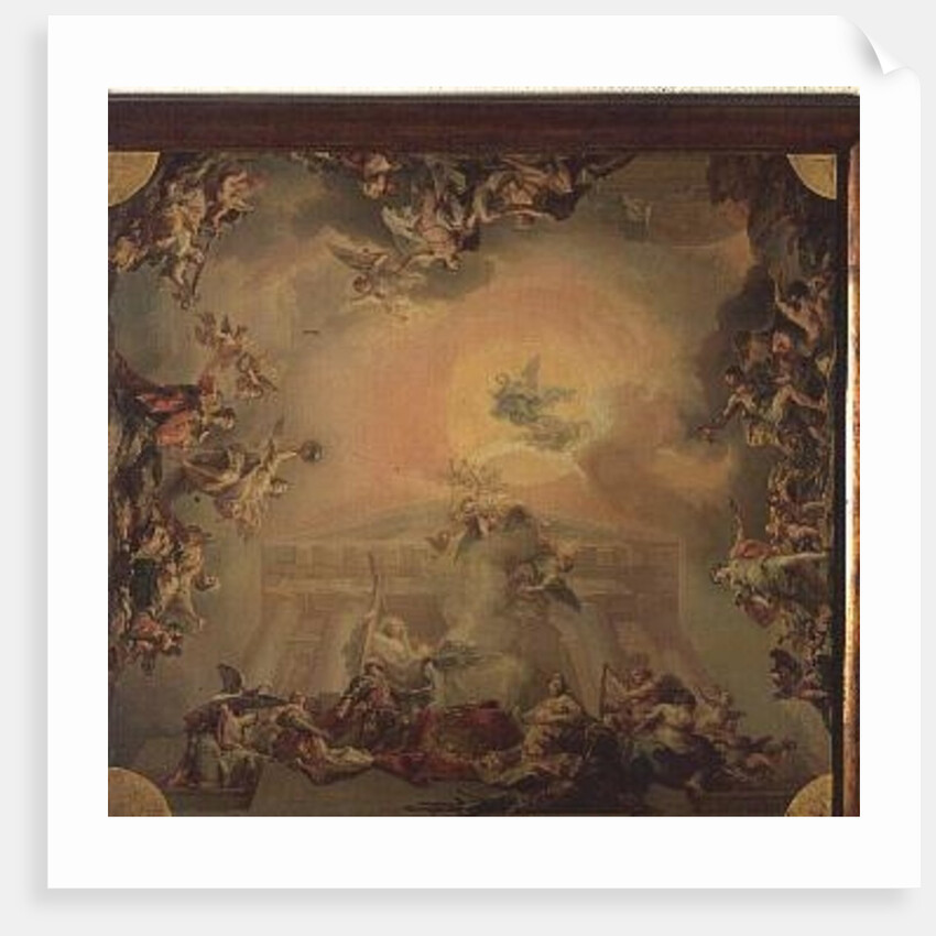 Sketch for a ceiling painting: The Institution of the Order of St Charles III by Vicente Lopez y Portana