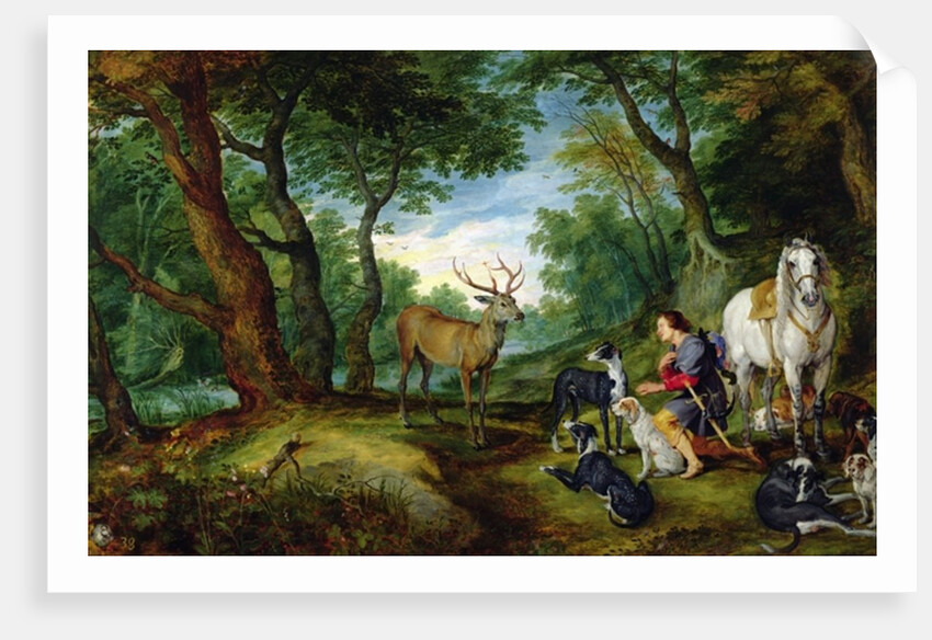 The Vision of St. Hubert, c.1620 by Jan & Rubens P.P. (1577-1640) Brueghel