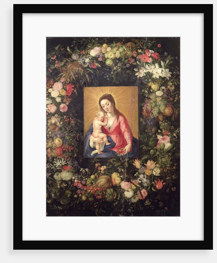 Garland of Fruit and Flowers with Virgin and Child by Jan the Elder Brueghel