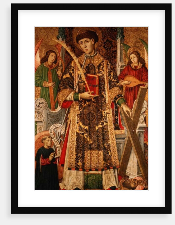 St. Vincent and a Donor by Master of Archbishop Dalmau of Mur