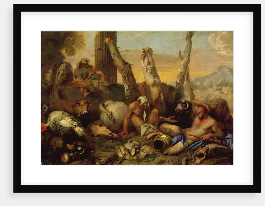 The Fable of Diogenes, looking with a lantern for a good man by Giovanni Benedetto Castiglione