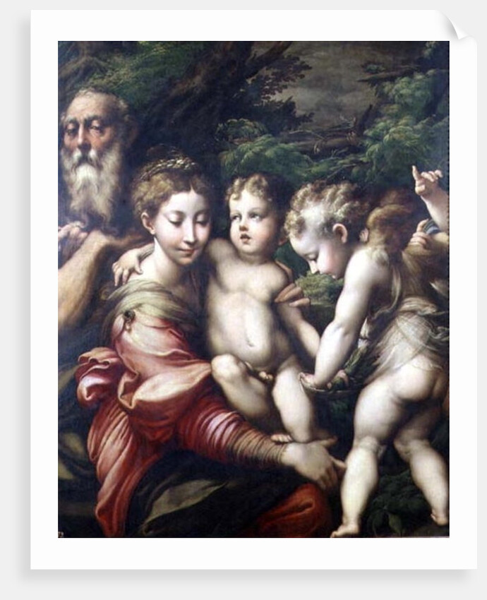 The Holy Family 1524 by Parmigianino