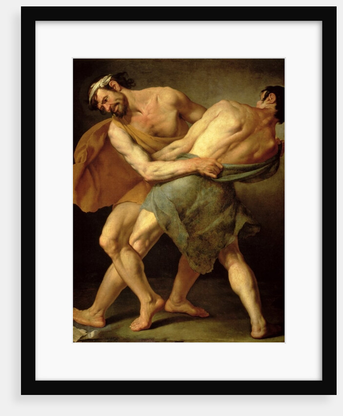 Two Wrestlers by Cesare Francazano