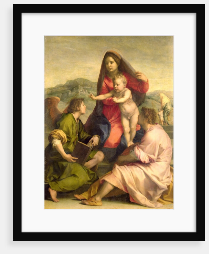 The Virgin and Child with a Saint and an Angel, c.1522-23 by Andrea del Sarto