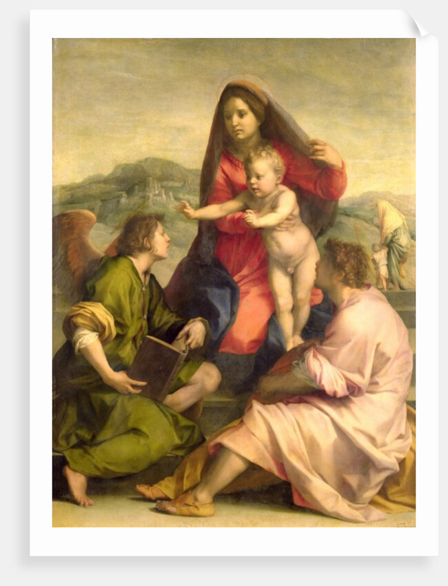 The Virgin and Child with a Saint and an Angel, c.1522-23 by Andrea del Sarto