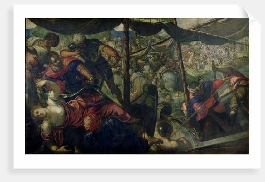 Battle between Turks and Christians, c.1588/89 by Jacopo Robusti Tintoretto