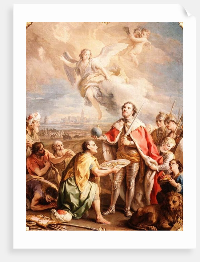 The Surrender of Seville to St. Ferdinand by Charles-Joseph Flipart