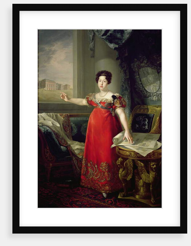 Queen Dona Maria Isabel de Braganza, 1829 by Bernardo Lopez y Piquer