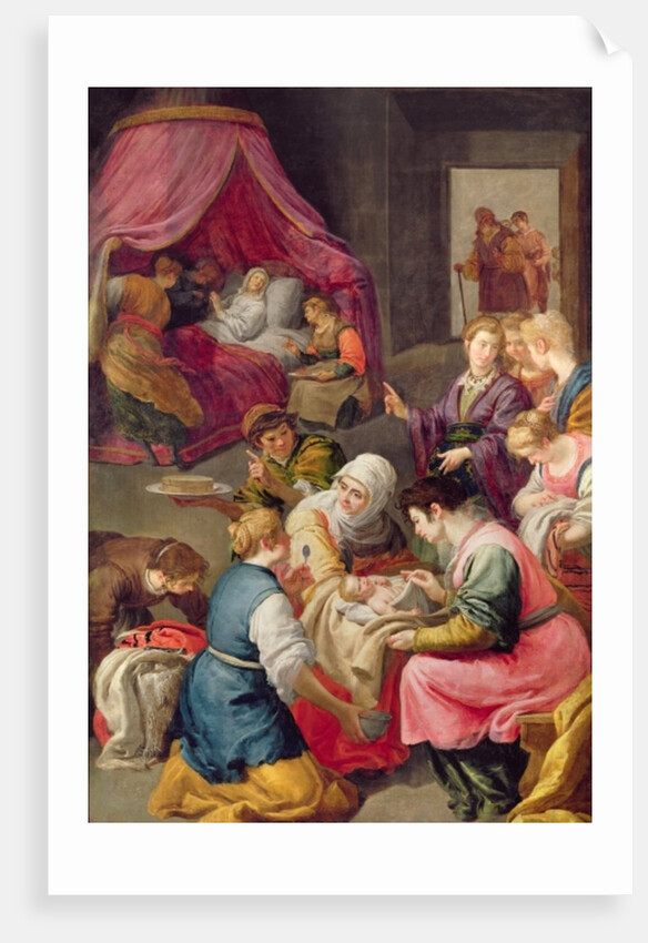 The Birth of the Virgin, 1640 by Jusepe or Jose Leonardo