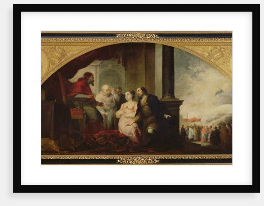 The Story of the Foundation of Santa Maria Maggiore in Rome: The Patrician Reveals his Dream to the Pope, c.1662-65 by Bartolome Esteban Murillo