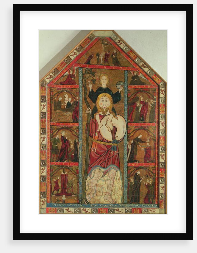 St. Christopher and the Infant Christ, The Deposition and Scenes from the Lives of the Saints by Master of the Castilian School