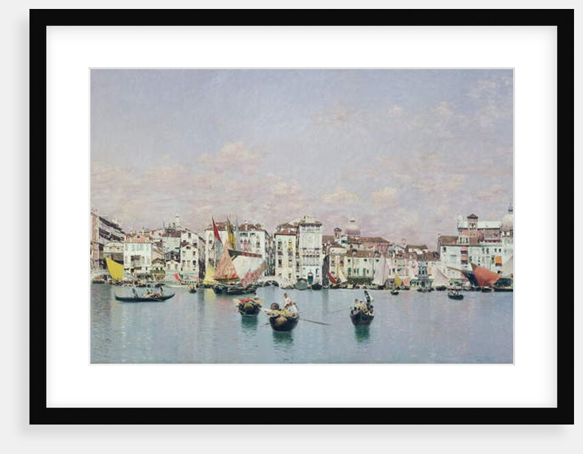 The Doge's Palace and the Riva degli Schiavoni, Venice by Martin Rico y Ortega