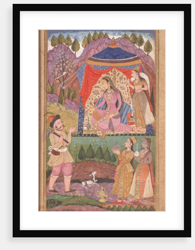 48.6/2 folio 138 Farhad recounts his adventures to Princess Shirin by Indian School