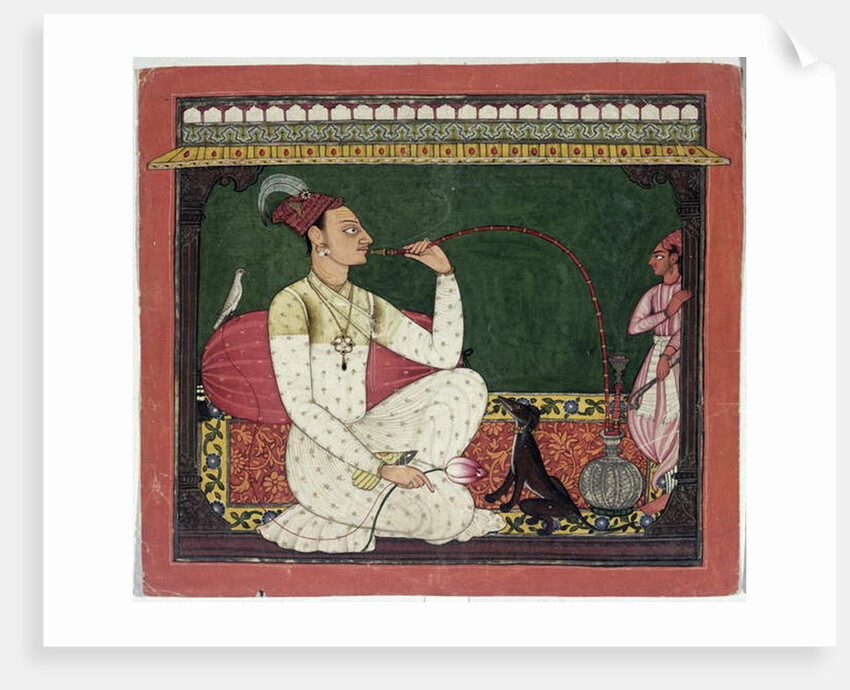 Raja Medini Pal, inscribed on the reverse in Takari characters 'bilauria medini pal', Basohli, Himachal Pradesh, Pahari School, 1735 by Indian School