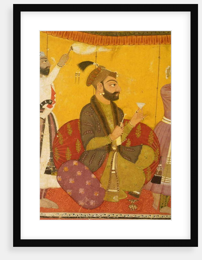 47.110/359 Gosain Narayan takes poison in the presence of Emperor Jahangir, Nurpur, Pahari School, 1725 by Indian School