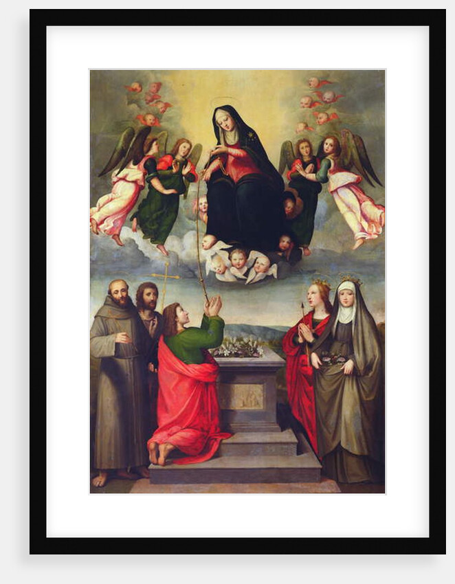 The Virgin of the Sacred Girdle with SS. Thomas, Francis, John the Baptist, Ursula and Elizabeth of Hungary by Ridolfo Il Ghirlandaio