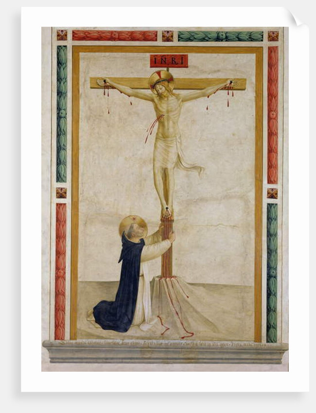 Crucifixion with St. Dominic by Fra (c.1387-1455) Angelico