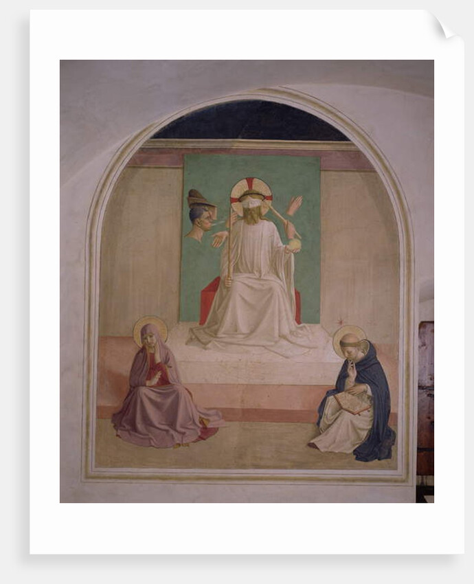 The Mocking of Christ with the Virgin and St. Dominic, 1442 by Fra Angelico