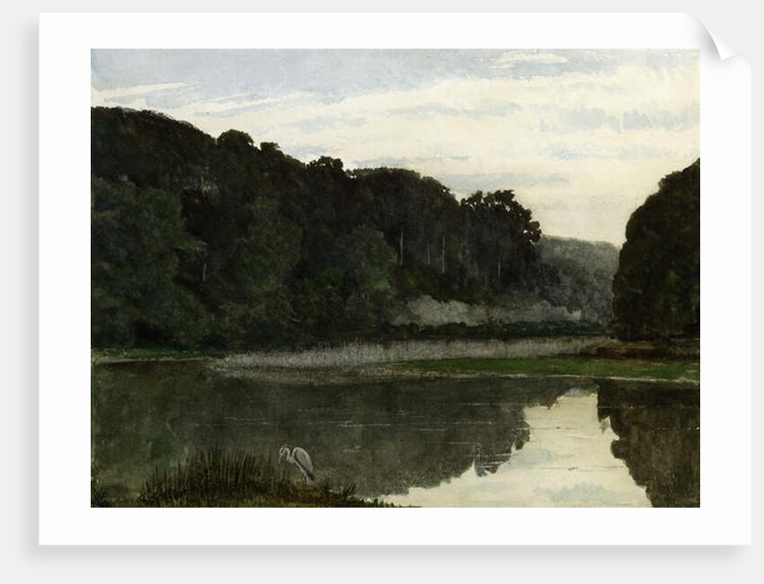 Landscape with Heron, 1868 by William Frederick Yeames