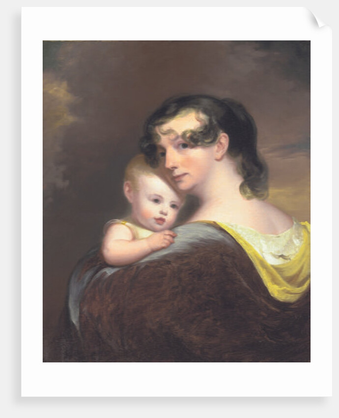 Portrait of Esther Fortune Warren and her daughter Hester, 1811 by Thomas Sully