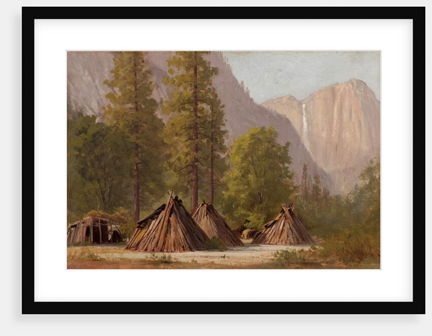 Yosemite Indian Village, 1874 by Raymond Dabb Yelland