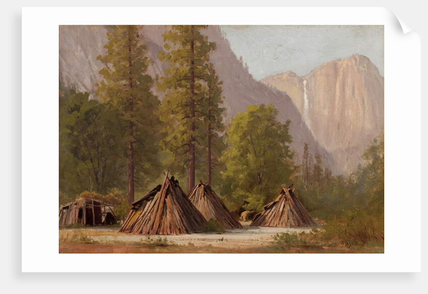 Yosemite Indian Village, 1874 by Raymond Dabb Yelland