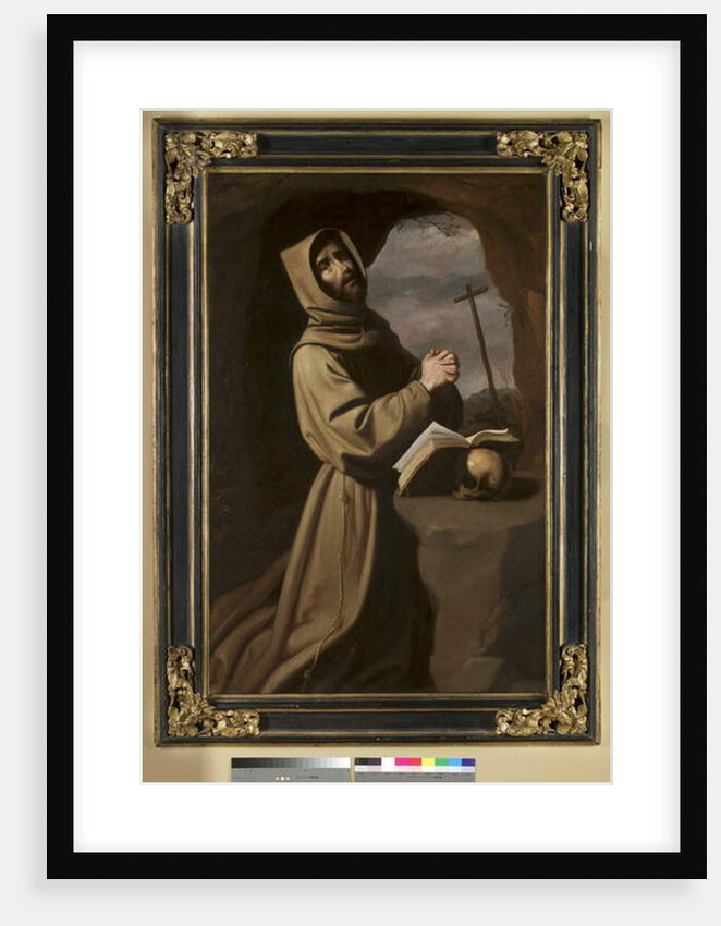 St. Francis in Prayer in a Grotto, 1650-55 by Francisco de Zurbaran
