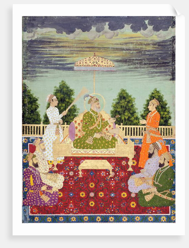 Bahadur Shah with his four sons and a grandson, c.1710 by Indian School