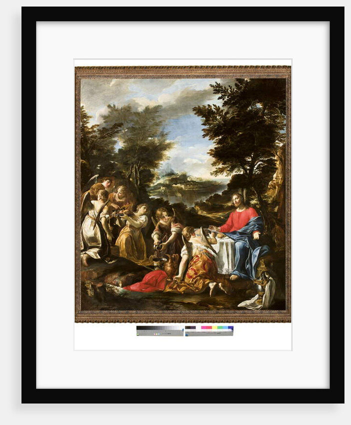 Christ Served by Angels, c.1650-1700 by Italian School