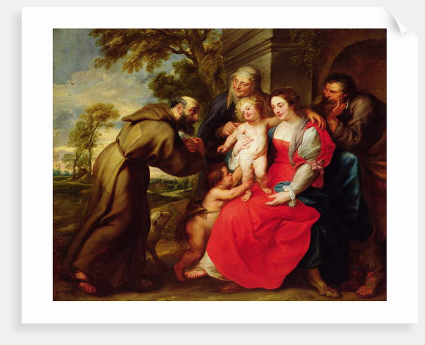 Holy Family with St. Francis, c.1625 by Peter Paul Rubens