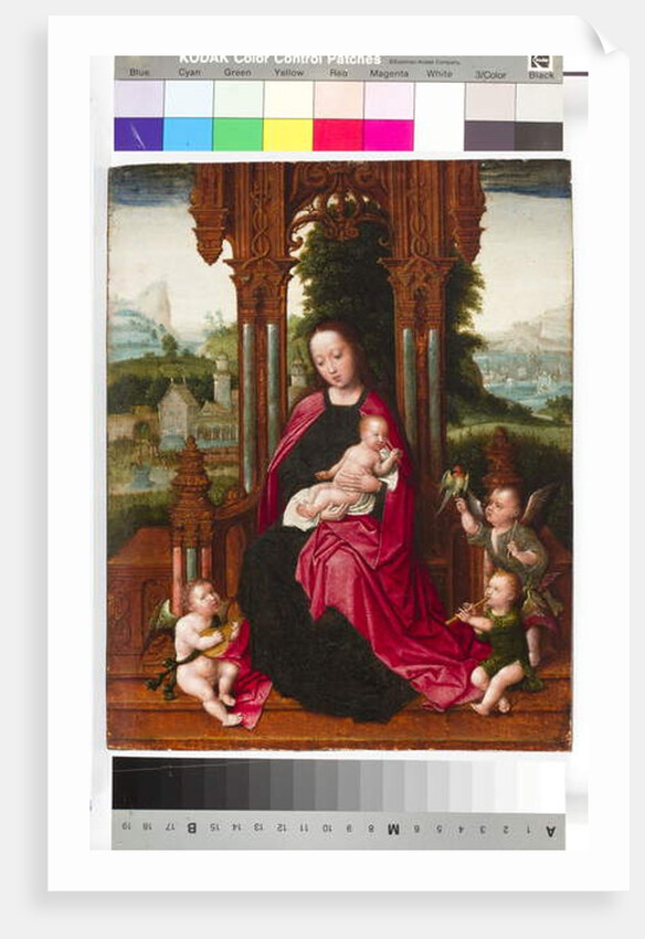 Madonna and Child with Angels, c.1510-20 by Adriaen Isenbrandt or Isenbrant