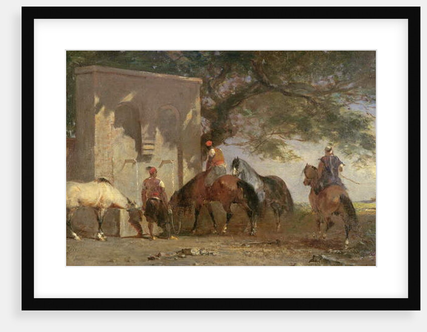 Arabs Watering Their Horses, c.1865-75 by Eugene Fromentin