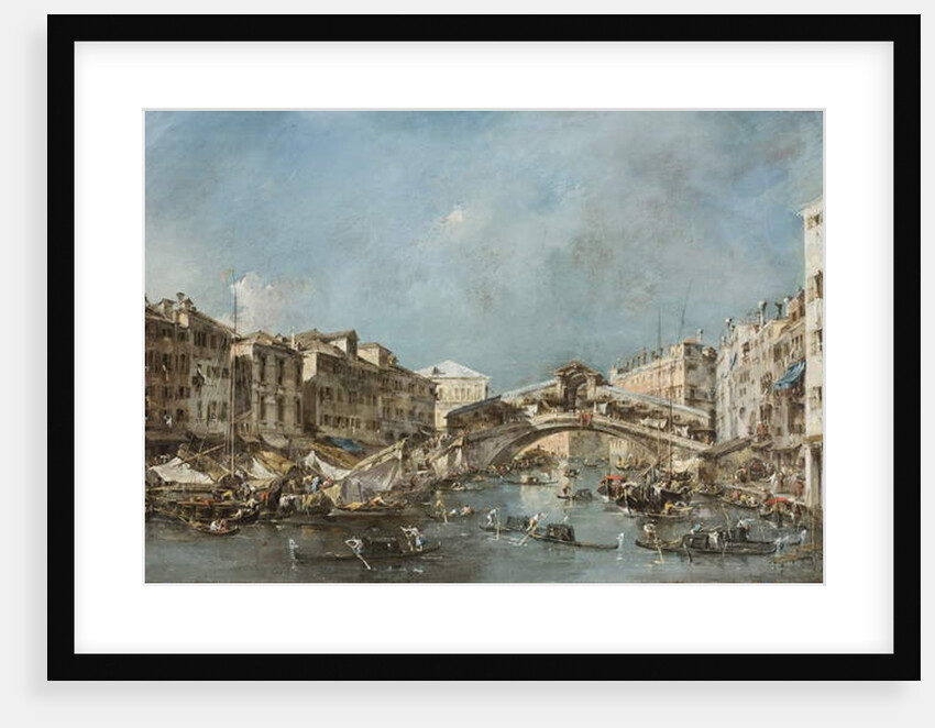 The Rialto Bridge, c.1775 by Francesco Guardi