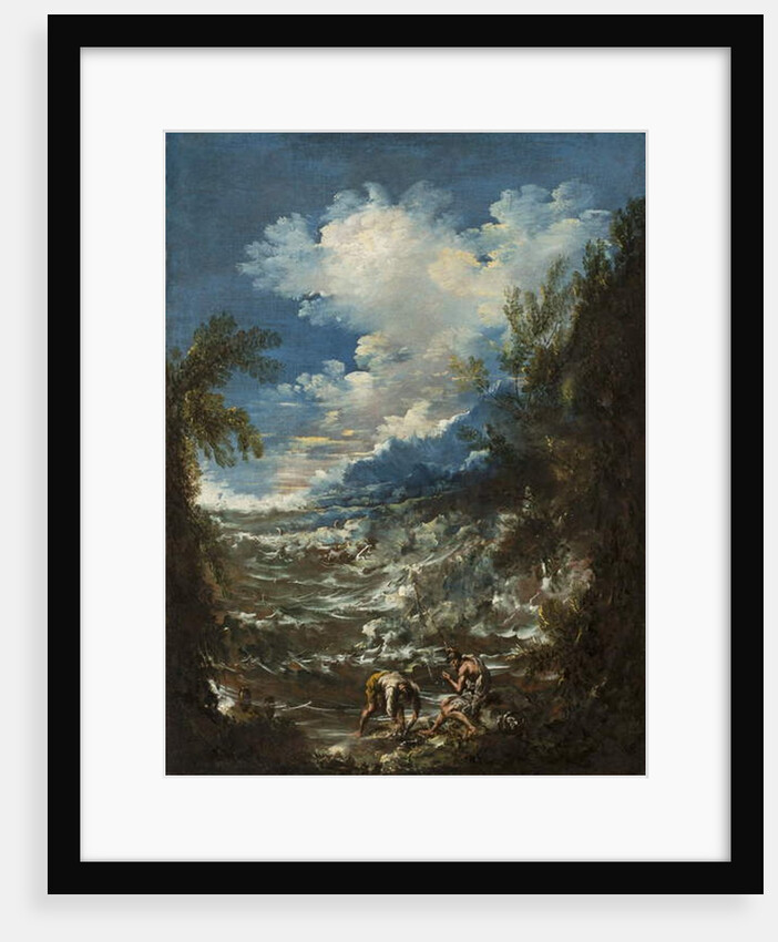 Landscape with Fishermen, c.1730 by Alessandro Magnasco