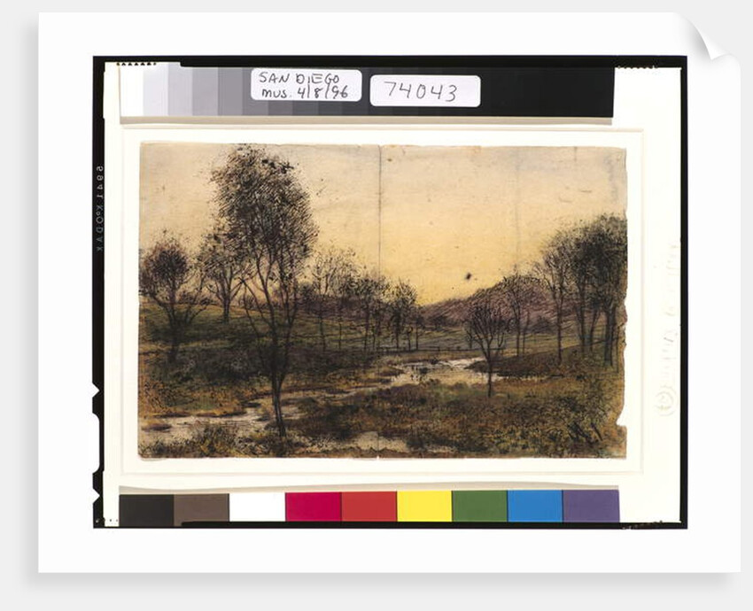 Trees, Hills and Stream, 1901-15 by Ralph Albert Blakelock