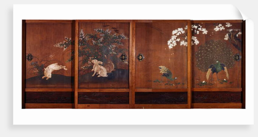Paintings on Sliding Wooden Doors, c.1700 by Kano Tsunenobu