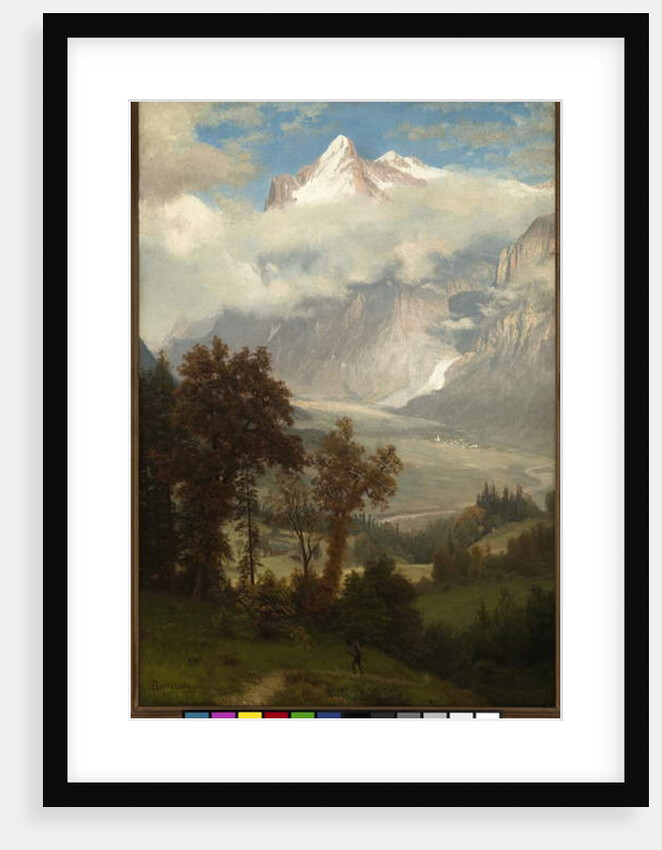 View of the Wetterhorn from the Valley of Grindelwald by Albert Bierstadt