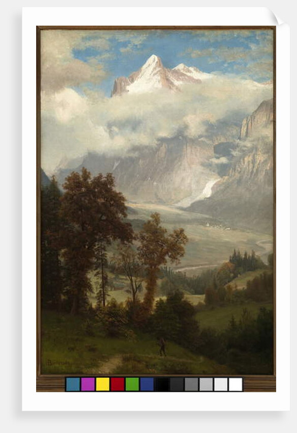 View of the Wetterhorn from the Valley of Grindelwald by Albert Bierstadt