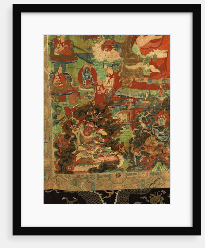 Detail of Third Panchen Lama Losan Penden Yeshe by School Tibetan