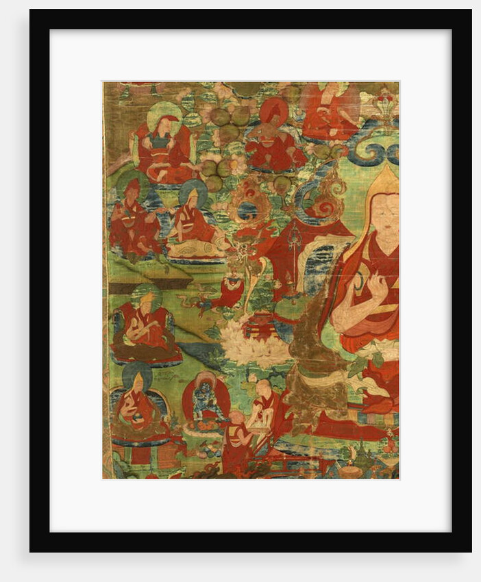 Detail of Third Panchen Lama Losan Penden Yeshe by School Tibetan