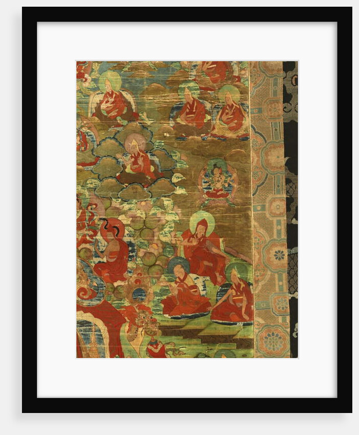 Detail of Third Panchen Lama Losan Penden Yeshe by School Tibetan