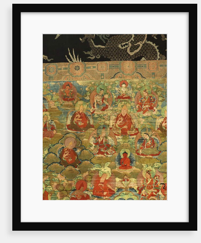 Detail of Third Panchen Lama Losan Penden Yeshe by School Tibetan