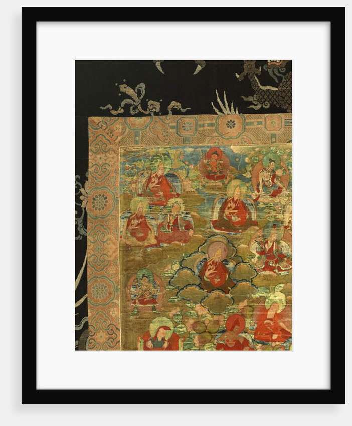 Detail of Third Panchen Lama Losan Penden Yeshe by School Tibetan