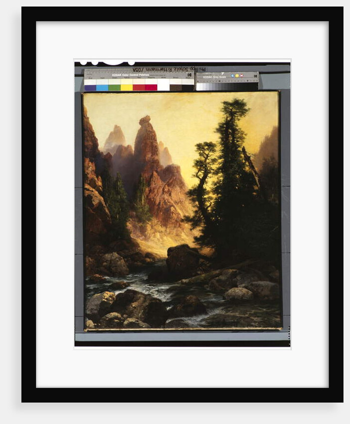 Below the Towers of Tower Falls, Yellowstone Park, 1909 by Thomas Moran