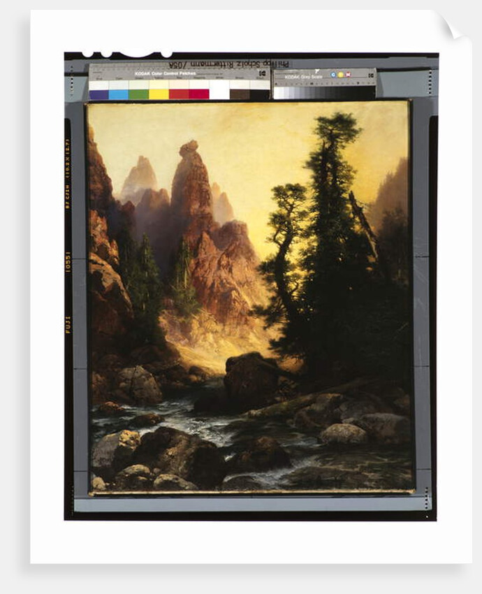 Below the Towers of Tower Falls, Yellowstone Park, 1909 by Thomas Moran
