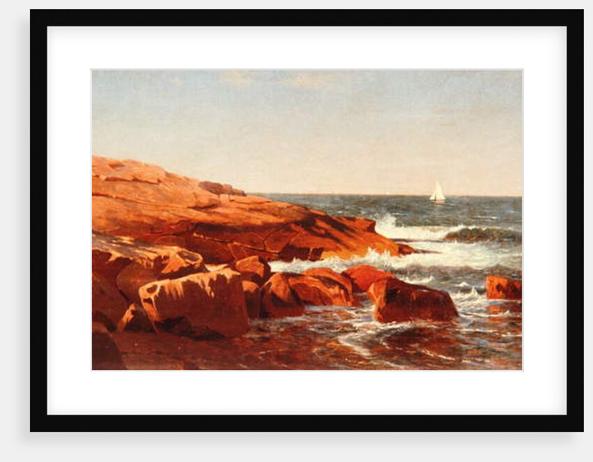 Rocky Shore, 1862 by William Stanley Haseltine