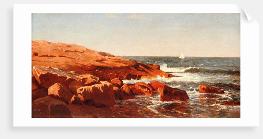 Rocky Shore, 1862 by William Stanley Haseltine